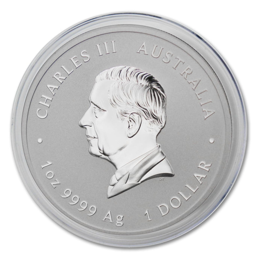2025 P 1 oz Australian Silver Lunar Series III Year of the Snake Coin Brilliant Uncirculated (in Capsule) with Certificate of Authenticity $1 BU
