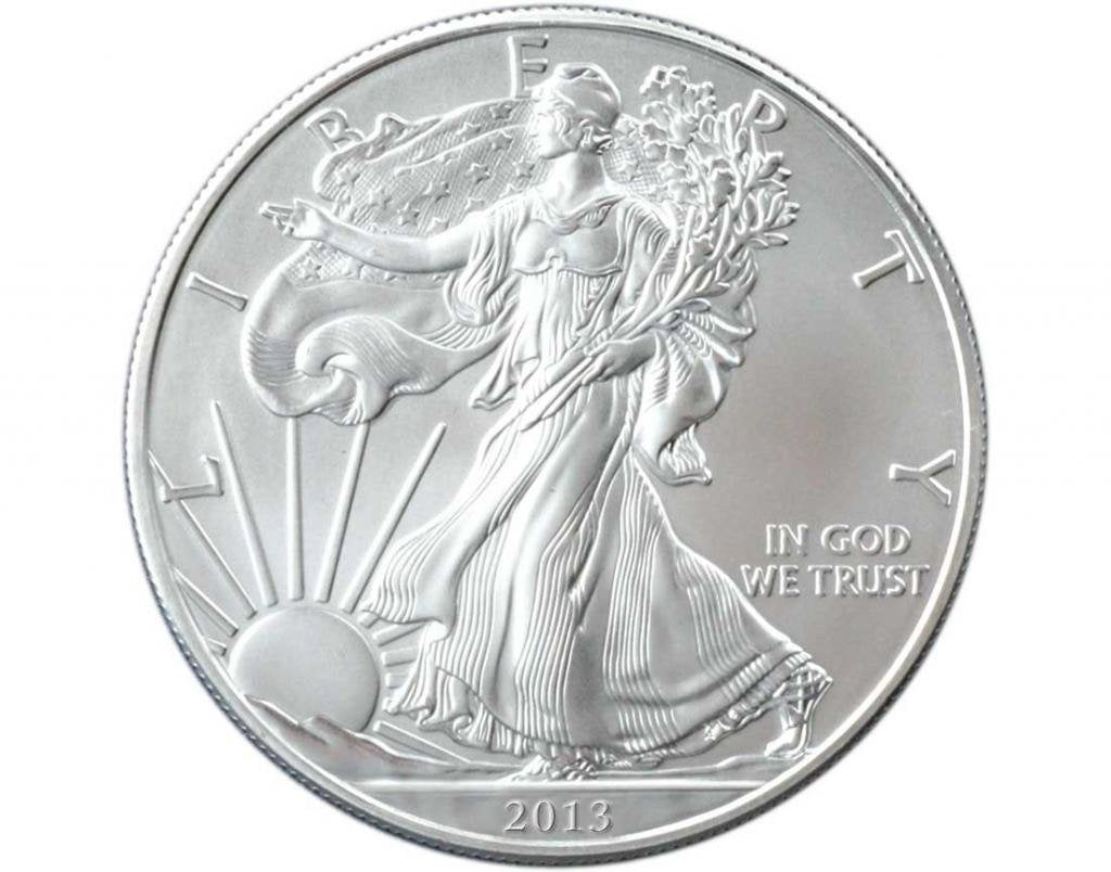 2013 No Mint Mark American Eagle Dollar Seller Uncirculated