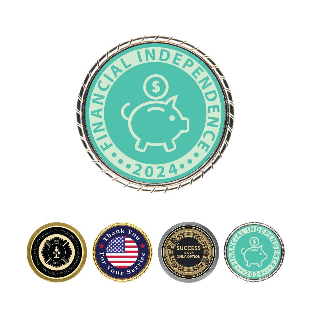 Custom Engraved Challenge Coin - Personalized Medallions by Gem Awards (1 Sided, Silver - Rope Edge)