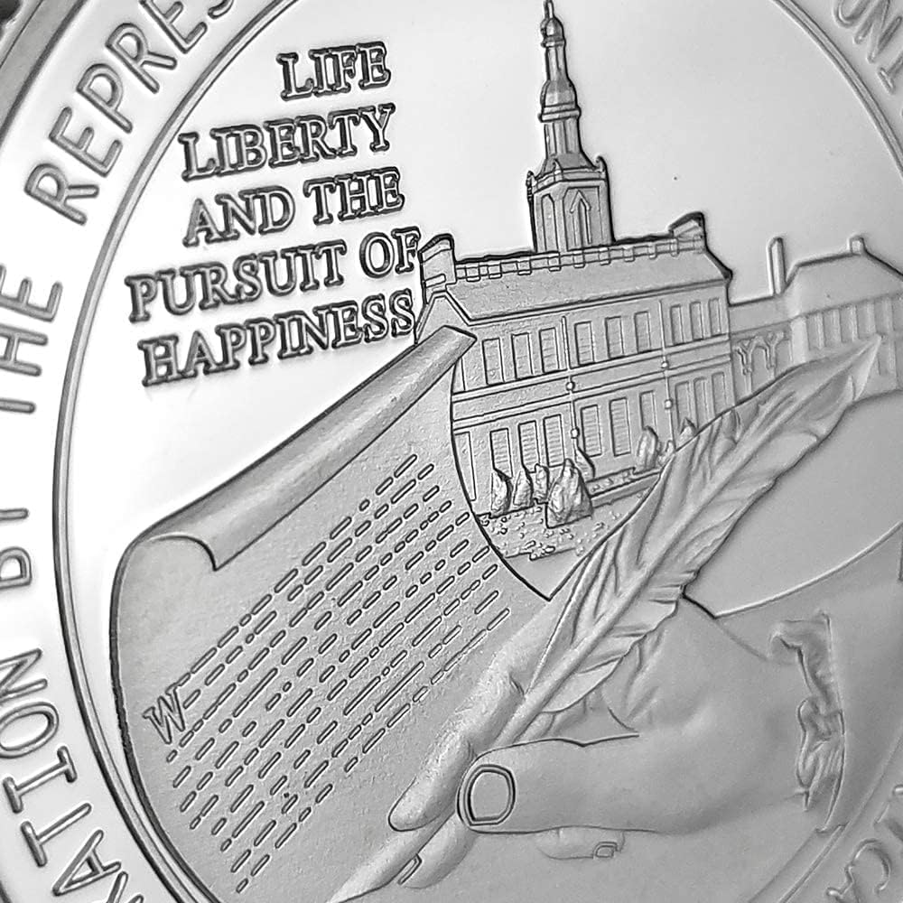 US Military Challenge Coin Presidential 1776 Declaration of Independence Commemorative Coin