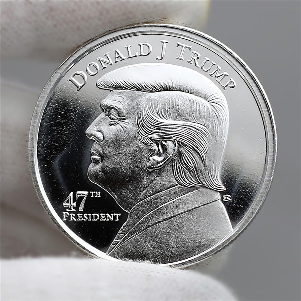2025 President Trump 47th President 1oz .999 Silver Coin in Air Tite Holder Dollar Uncirculated