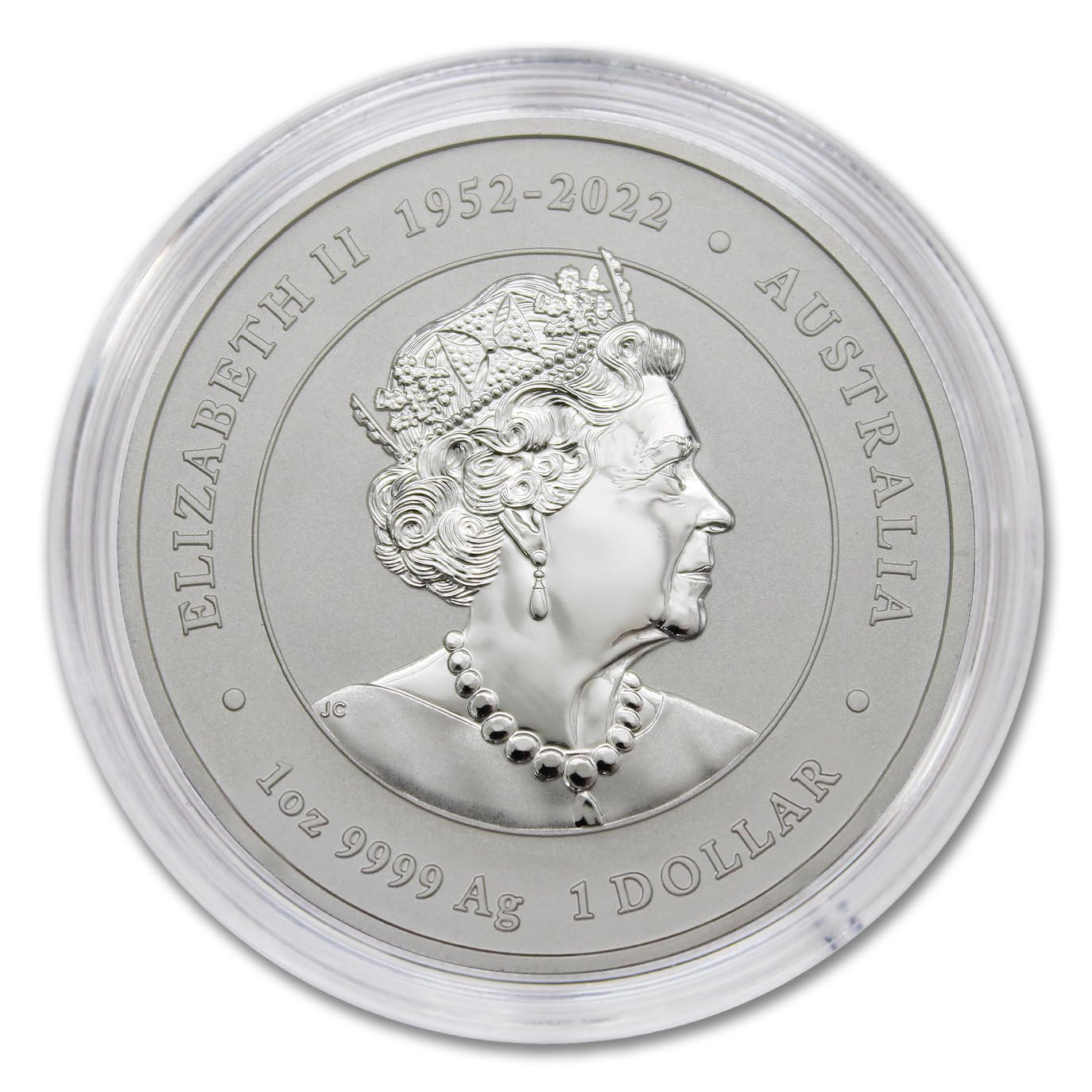 2024 P 1 oz Silver Australian Lunar Series III Year of the Dragon Coin (in Capsule) Brilliant Uncirculated with Certificate of Authenticity $1 Seller BU