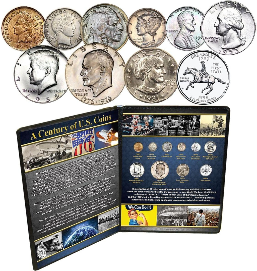 A Century of U.S. Coins (10 Coin Set)
