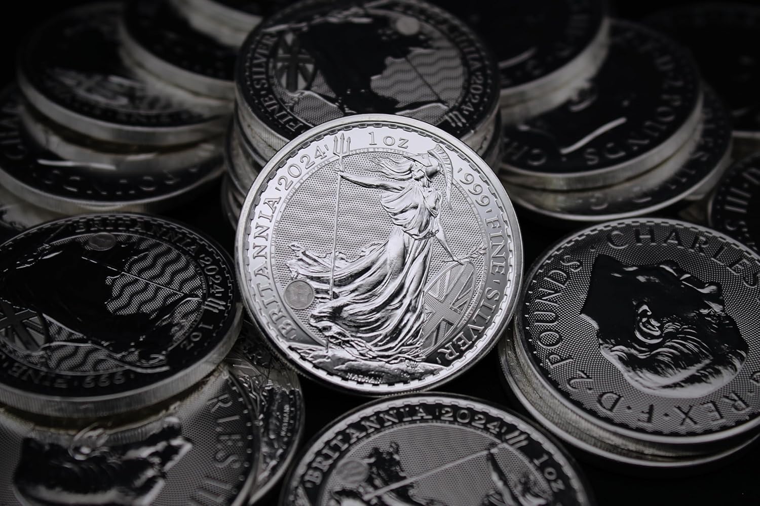 1997 - Present (Random Year) GB 1 oz Silver Britannia Coin Brilliant Uncirculated with Certificate of Authenticity £2 GBP Seller BU