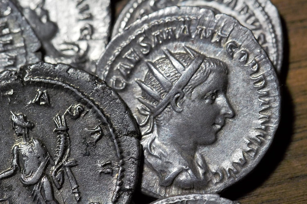 1700 Year Old Ancient Roman Empire Silver Double Denarius Coin Gift Set with Certificate of Authenticity | Imperial Rome Genuine Historical Artifact