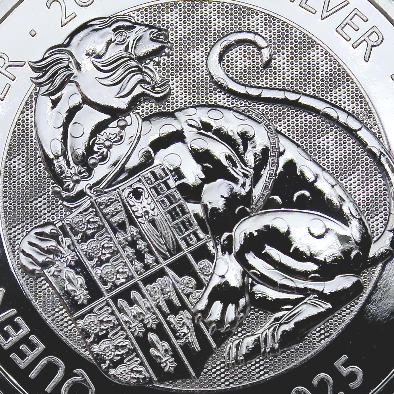 2025 2 oz British Silver Royal Tudor Beasts - Queen's Panther Coin Brilliant Uncirculated with a Certificate of Authenticity £5 Seller BU