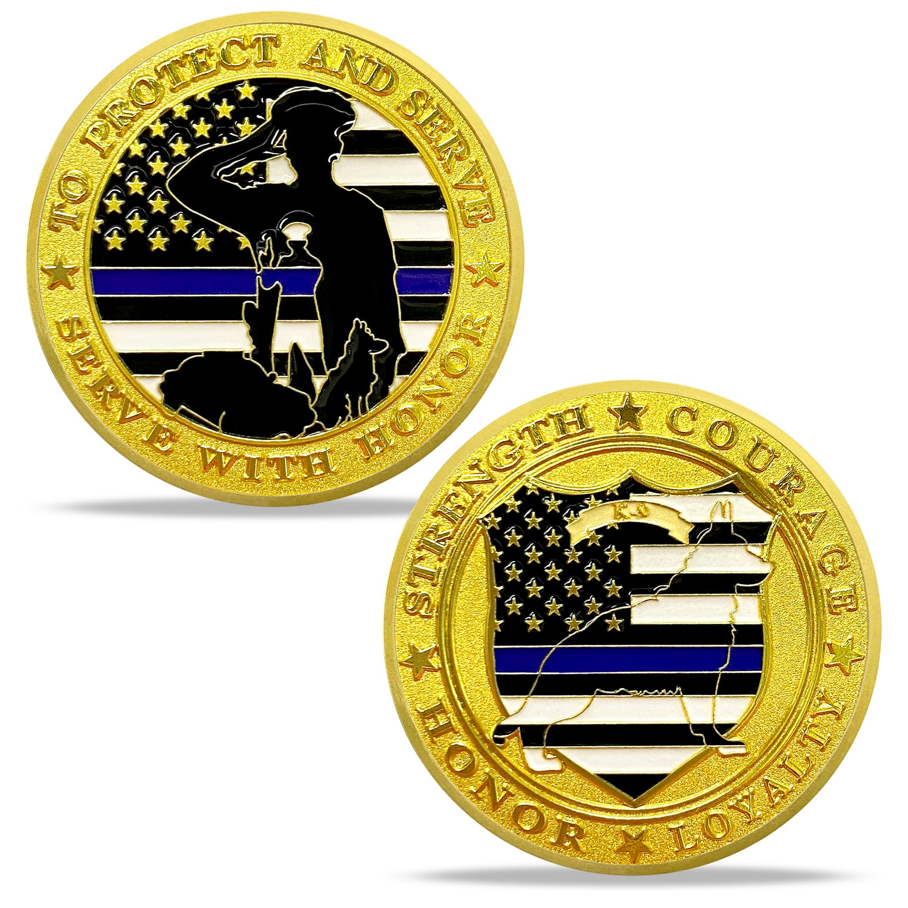 Police Challenge Coin for Dad Police, Police Coin for Law Enforcement Gifts, Police Officer Challenge Coin for Thank You for Your Service Appreciation Gifts