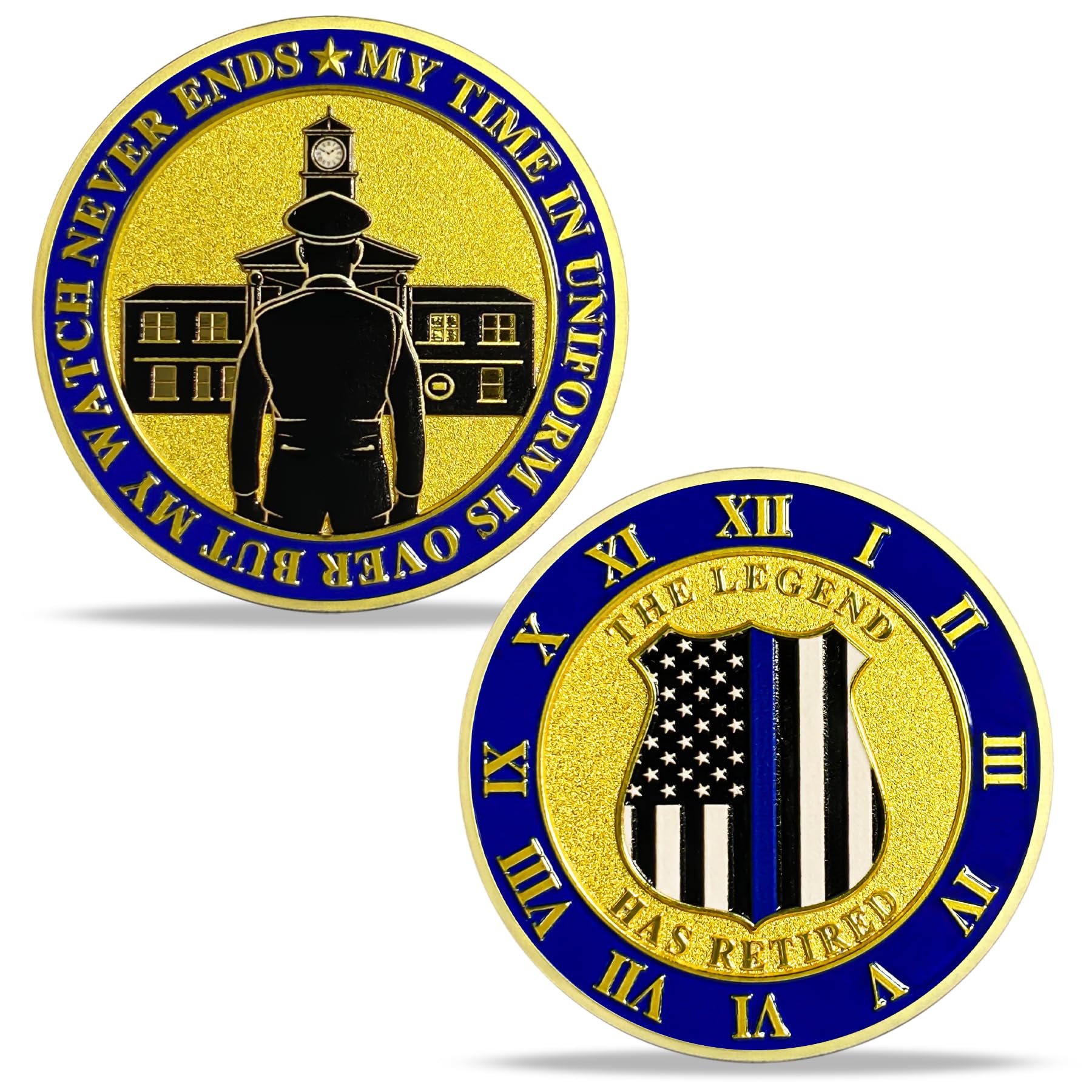 Police Challenge Coin for Dad Police, Police Coin for Law Enforcement Gifts, Police Officer Challenge Coin for Thank You for Your Service Appreciation Gifts