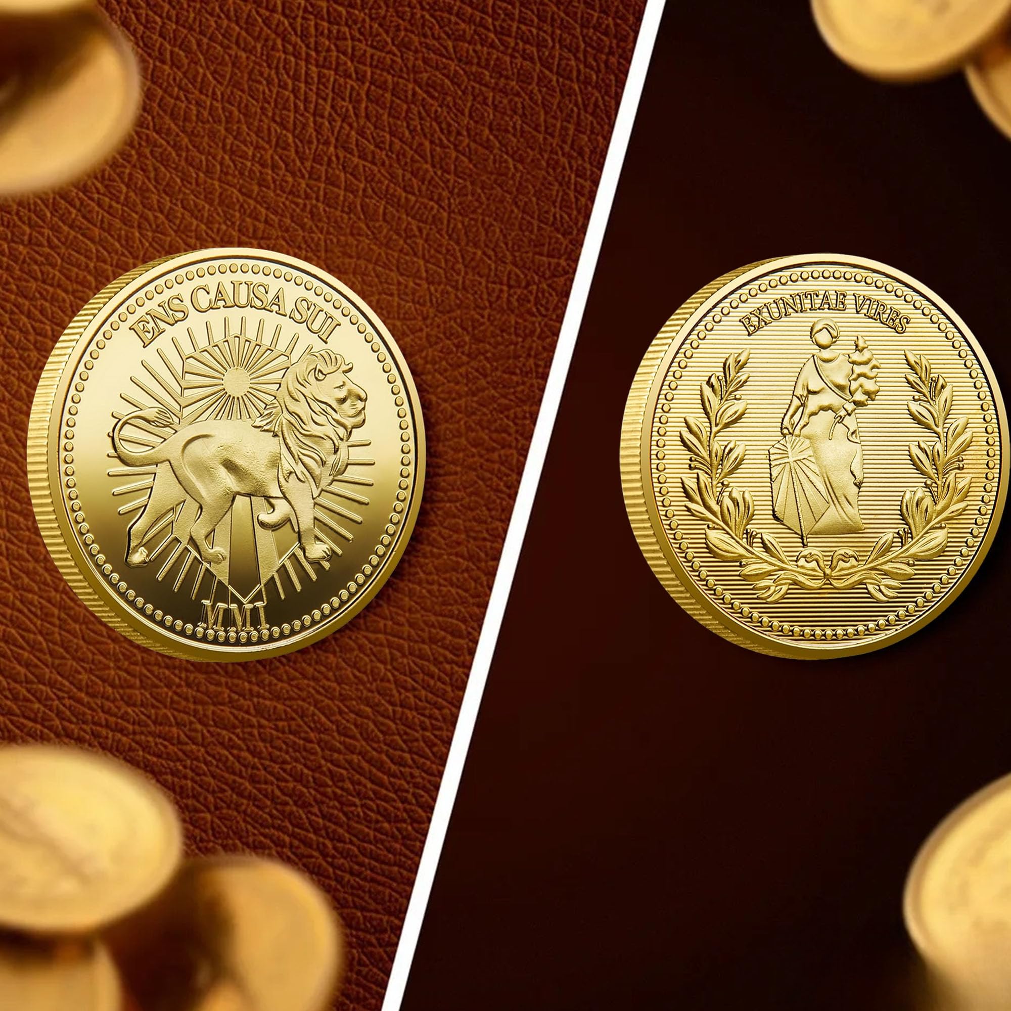 John Wick Continental Coin – 40MM Metal Souvenir, Gold-Plated Movie Prop Collectible