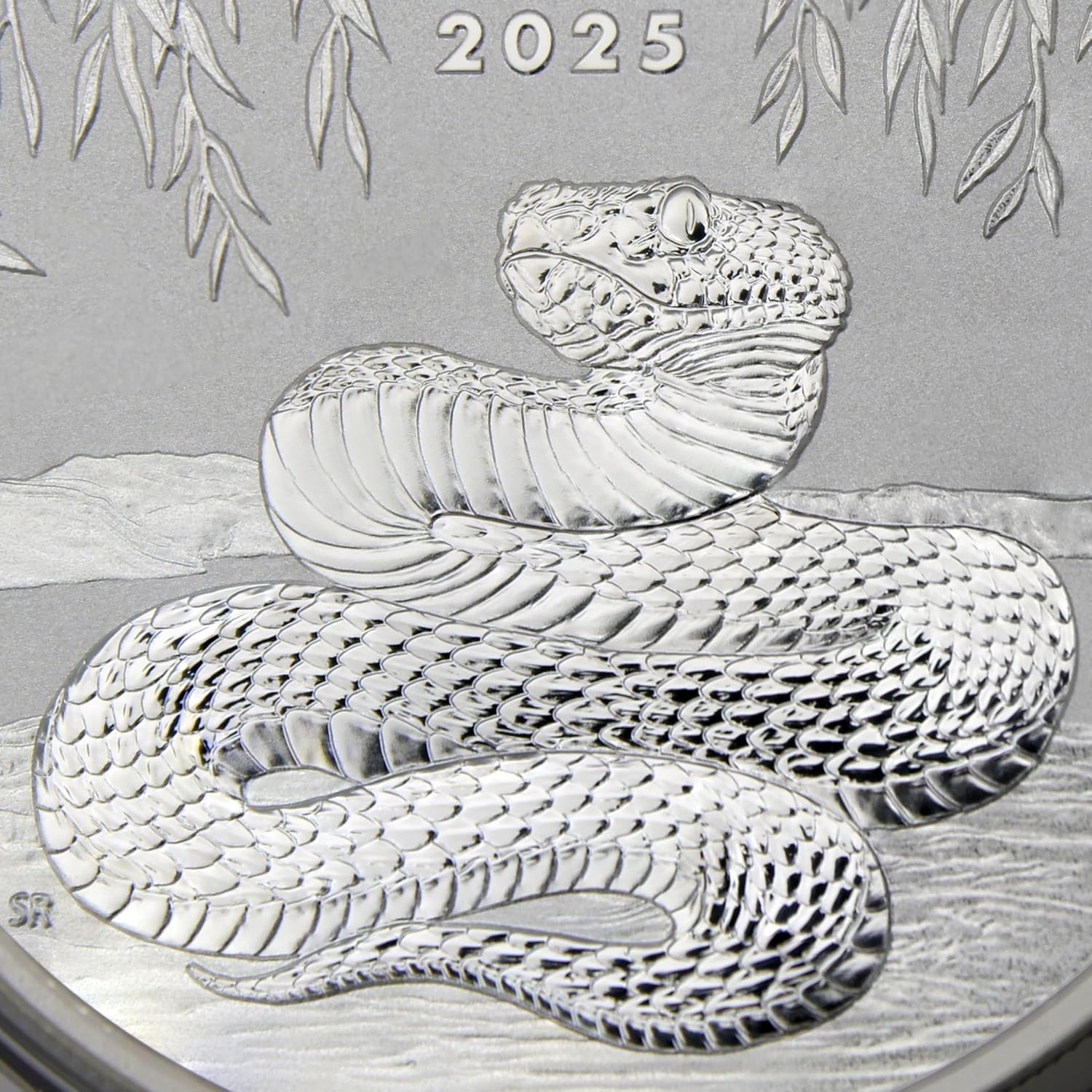 2025 P 1 oz Australian Silver Lunar Series III Year of the Snake Coin Brilliant Uncirculated (in Capsule) with Certificate of Authenticity $1 BU
