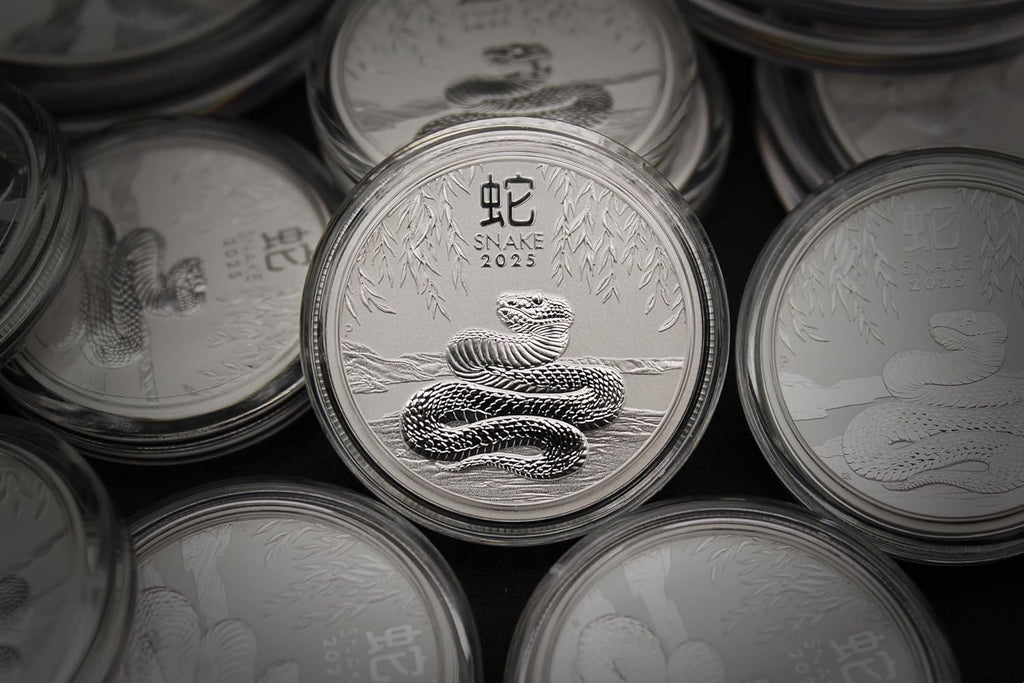 2025 P 2 oz Silver Australian Lunar Series III Year of the Snake Coin Brilliant Uncirculated (in Capsule) with Certificate of Authenticity $2 Seller BU