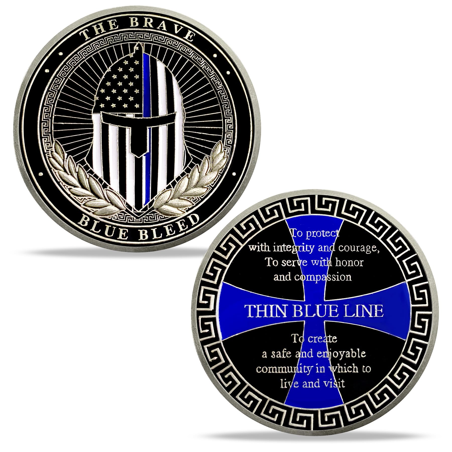 Police Challenge Coin for Dad Police, Police Coin for Law Enforcement Gifts, Police Officer Challenge Coin for Thank You for Your Service Appreciation Gifts