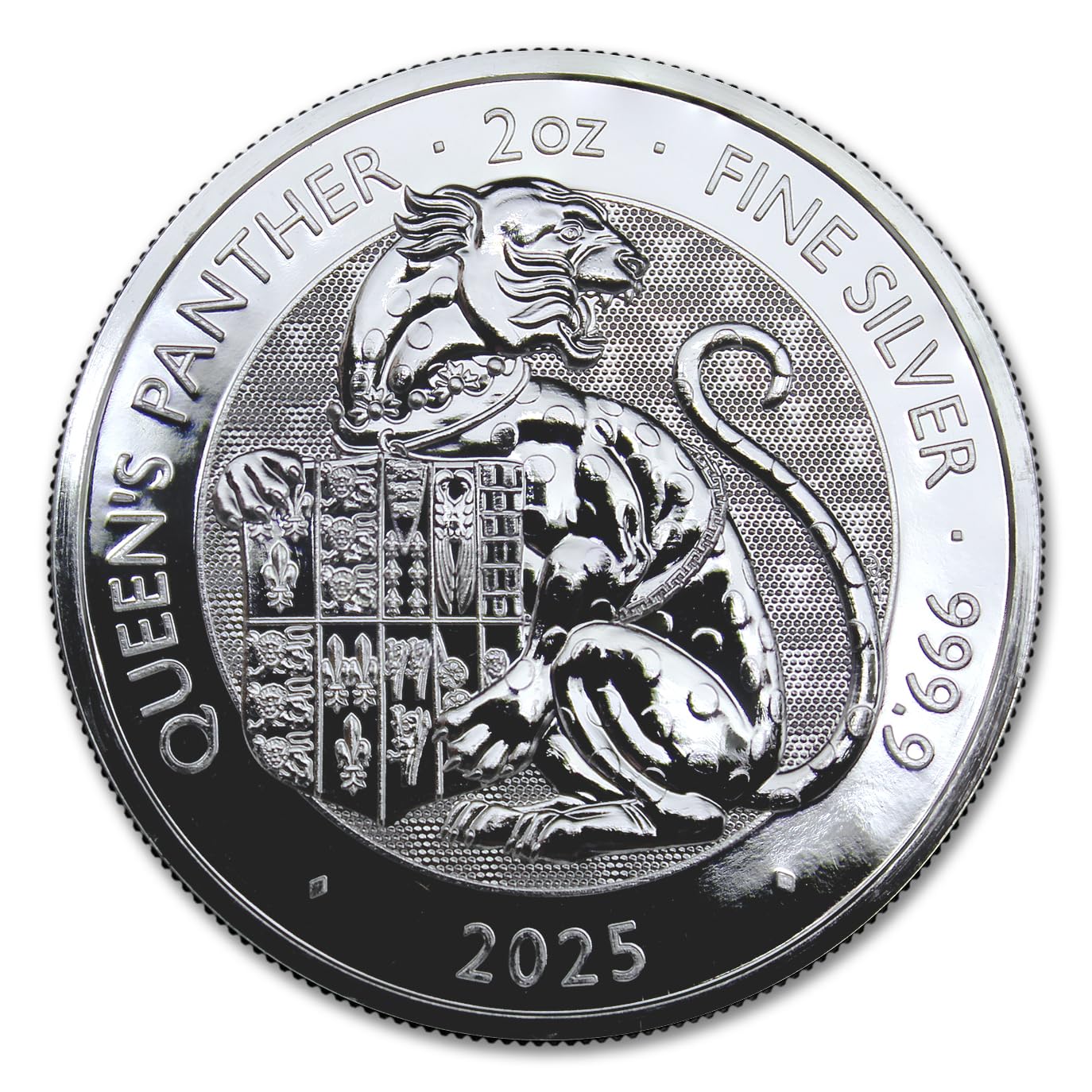 2025 2 oz British Silver Royal Tudor Beasts - Queen's Panther Coin Brilliant Uncirculated with a Certificate of Authenticity £5 Seller BU