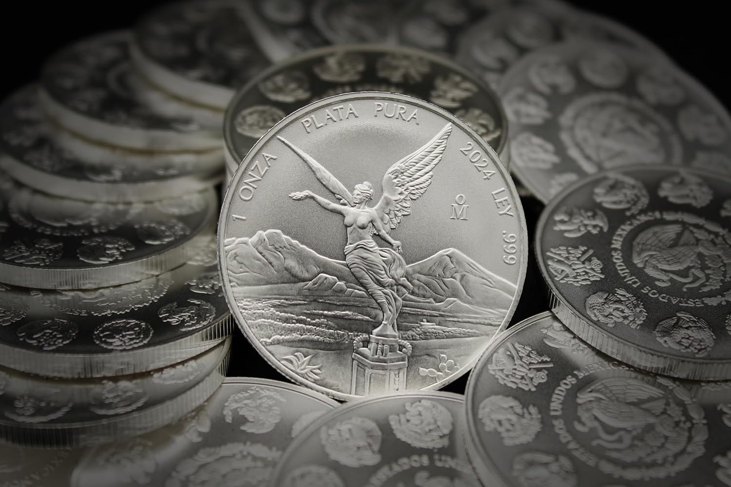 2024 No Mint Mark 1 oz Mexican Silver Libertad Coin Brilliant Uncirculated with Certificate of Authenticity - Moneda de Plata Pura de Ley 1 Onza Seller BU