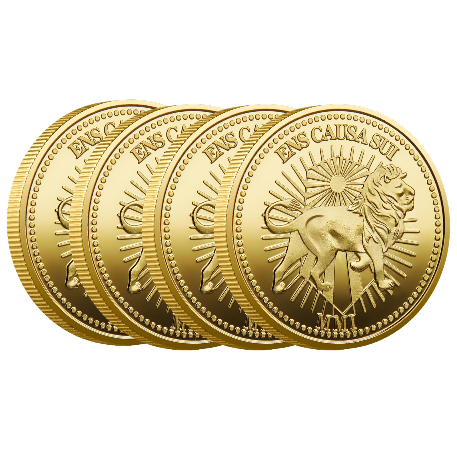 John Wick Continental Coin – 40MM Metal Souvenir, Gold-Plated Movie Prop Collectible