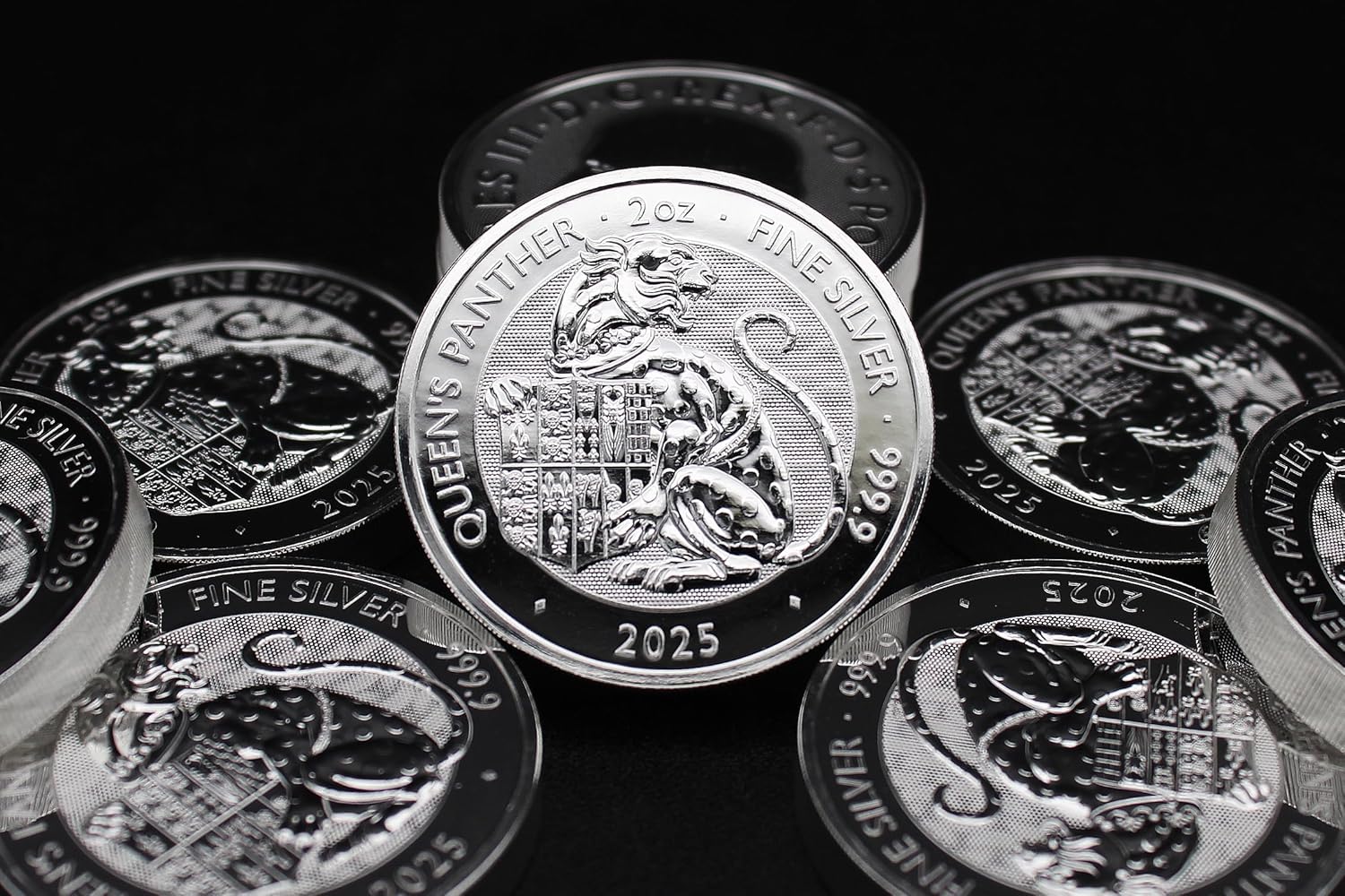 2025 2 oz British Silver Royal Tudor Beasts - Queen's Panther Coin Brilliant Uncirculated with a Certificate of Authenticity £5 Seller BU