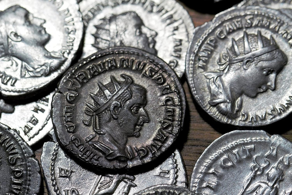 1700 Year Old Ancient Roman Empire Silver Double Denarius Coin Gift Set with Certificate of Authenticity | Imperial Rome Genuine Historical Artifact